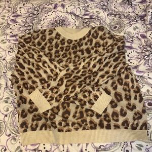 Cheetah print sweater
